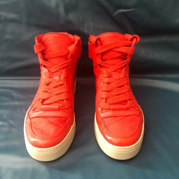 Guccissima red sneakers